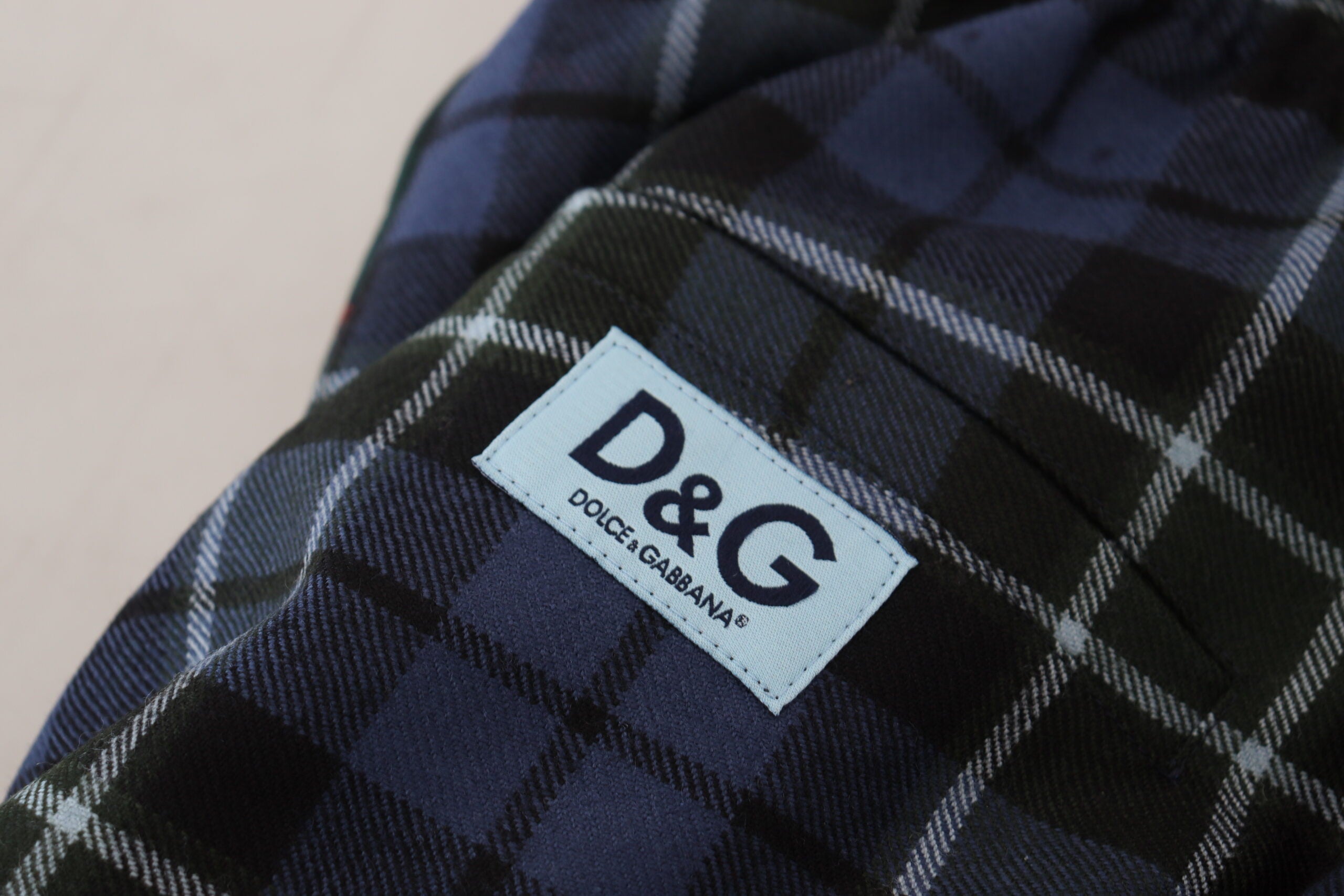 Dolce & Gabbana Multicolor Checkered Wool Men Jogger Pants -   -  Dolce & Gabbana.