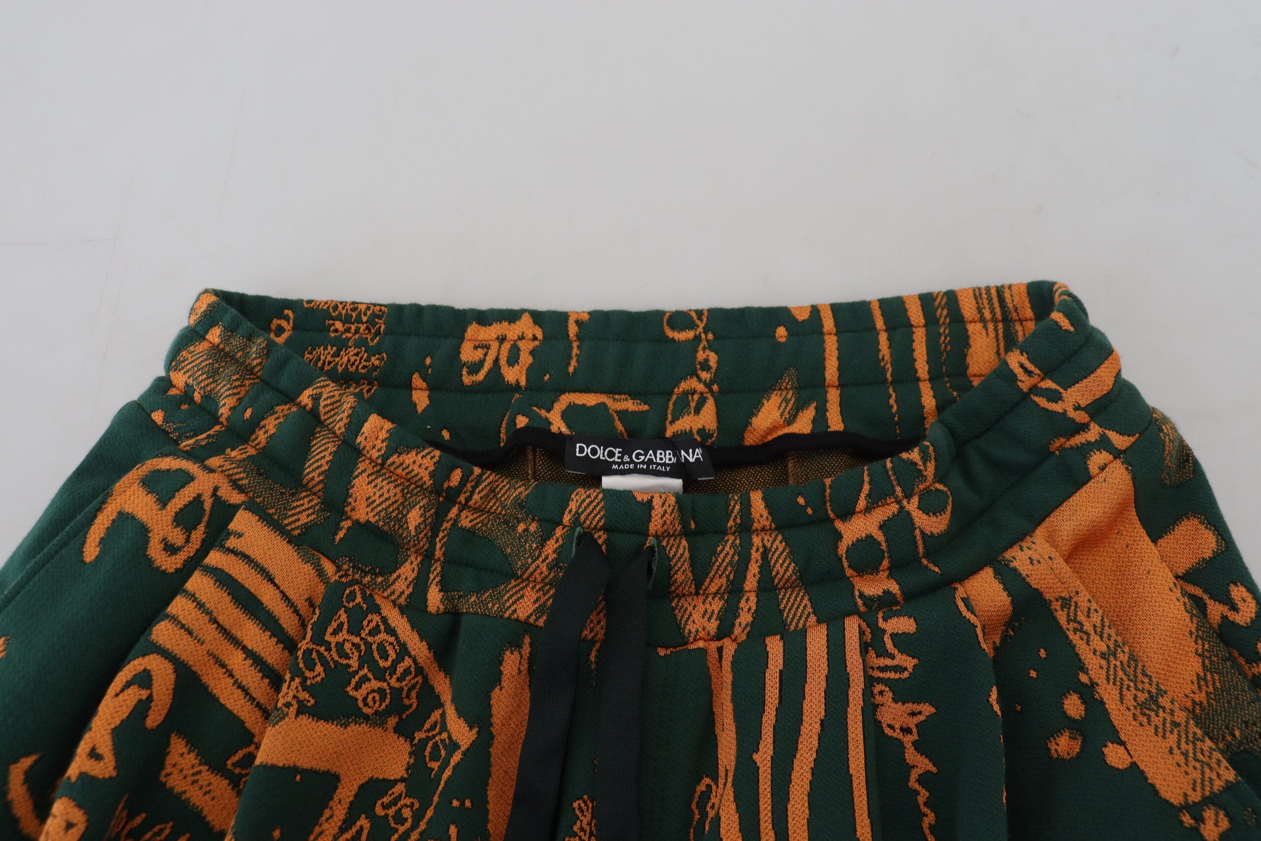Dolce & Gabbana Multicolor Logo Print Silk Cargo Jogger Pants -   -  Dolce & Gabbana.