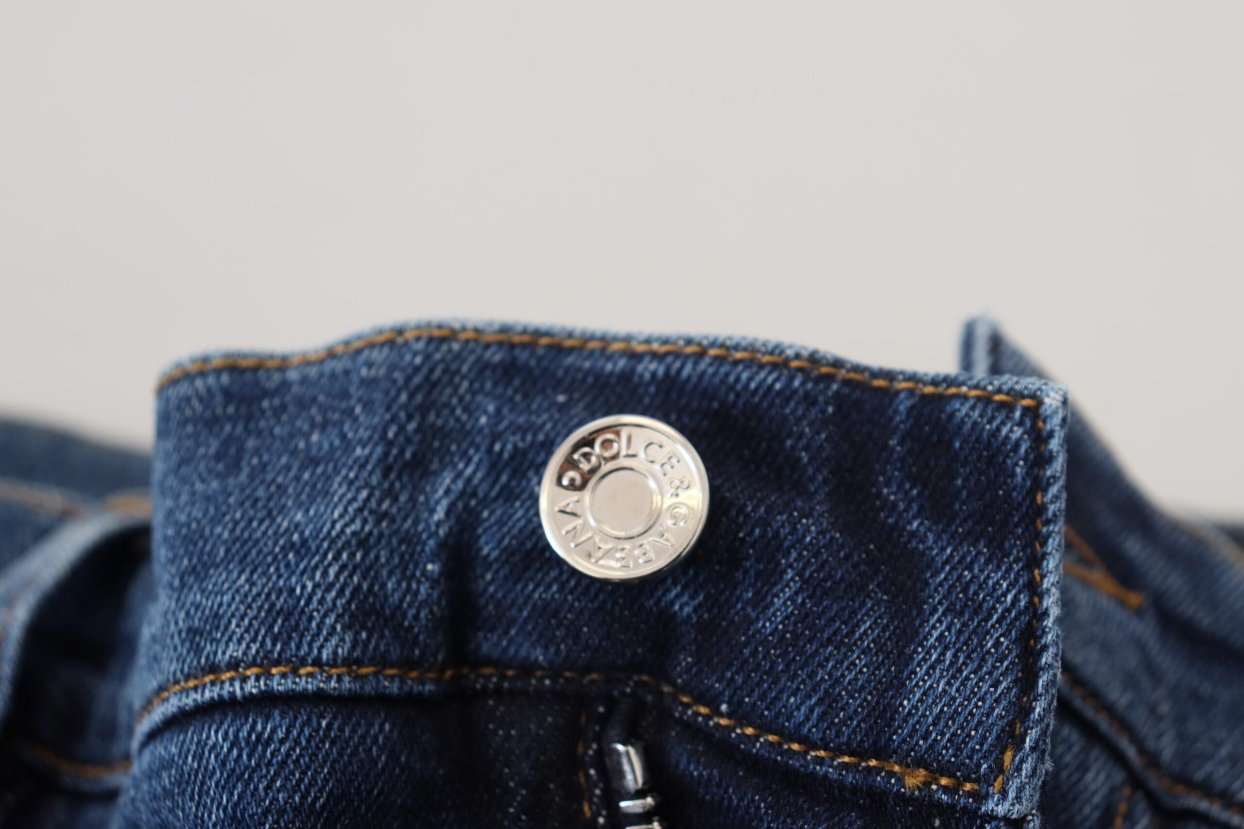 Dolce & Gabbana Blue Tattered Cotton Stretch Slim Denim Jeans -   -  Dolce & Gabbana.