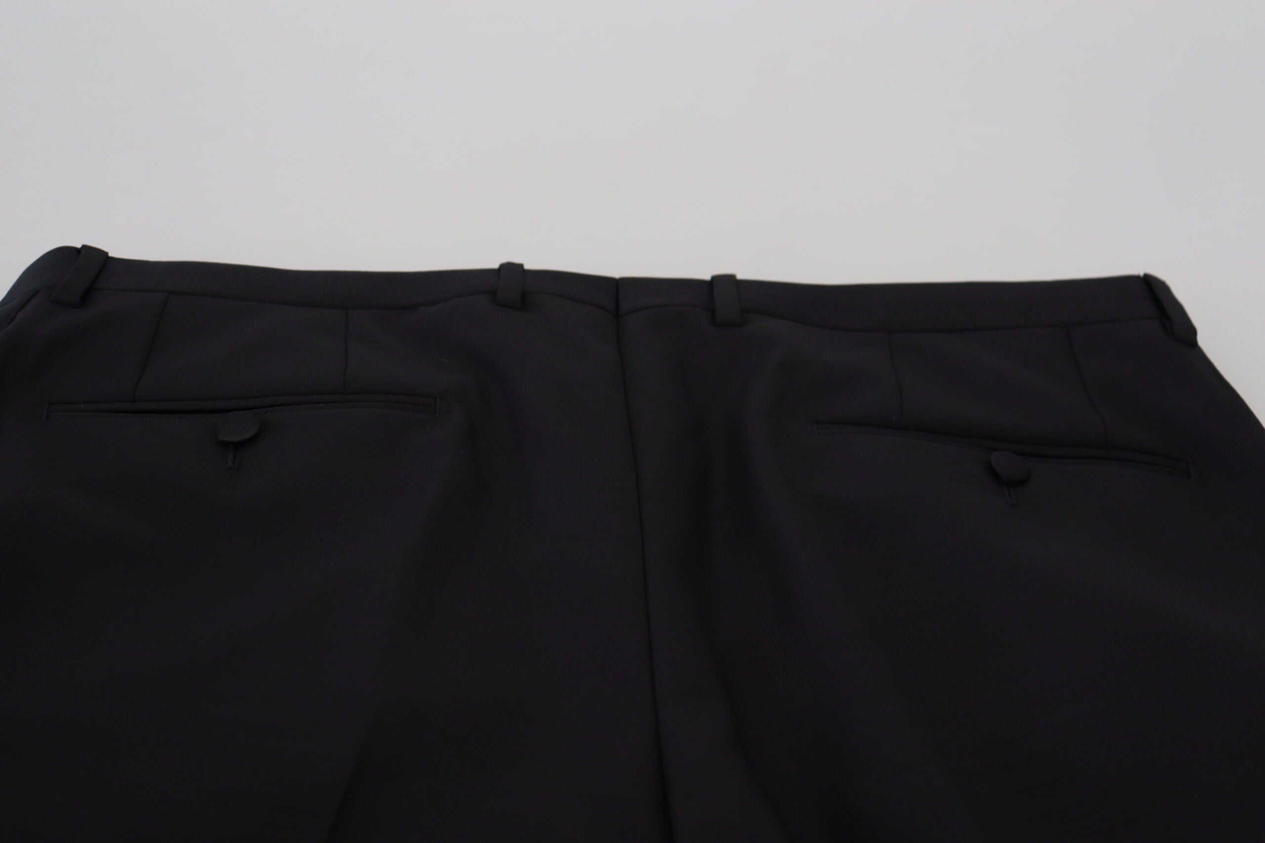 Dolce & Gabbana Black Wool Chino Dress Formal Pants -   -  Dolce & Gabbana.