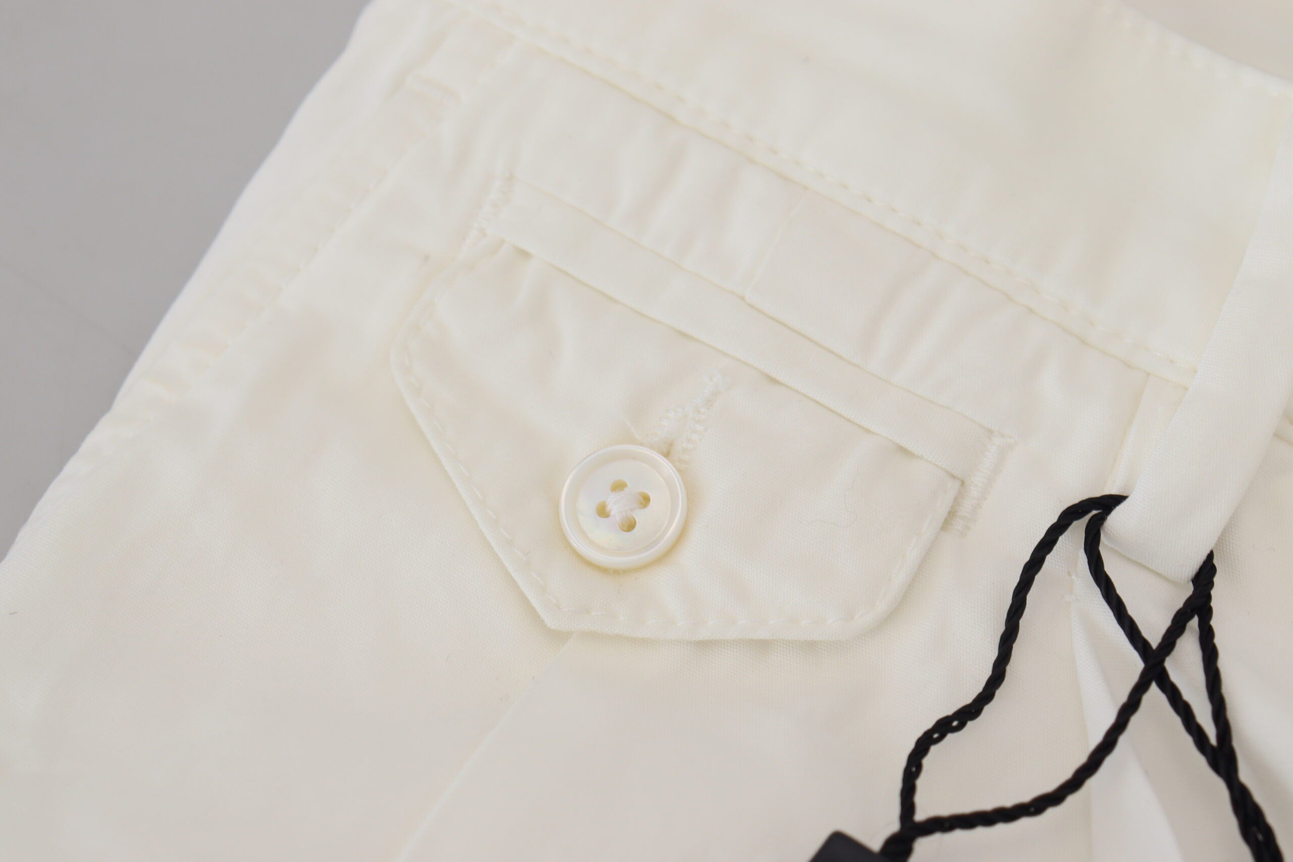 Dolce & Gabbana White Cotton Skinny Chino Pants -   -  Dolce & Gabbana.