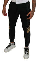 Dolce & Gabbana Black Polyester Skinny Jogger Men Pants -   -  Dolce & Gabbana.