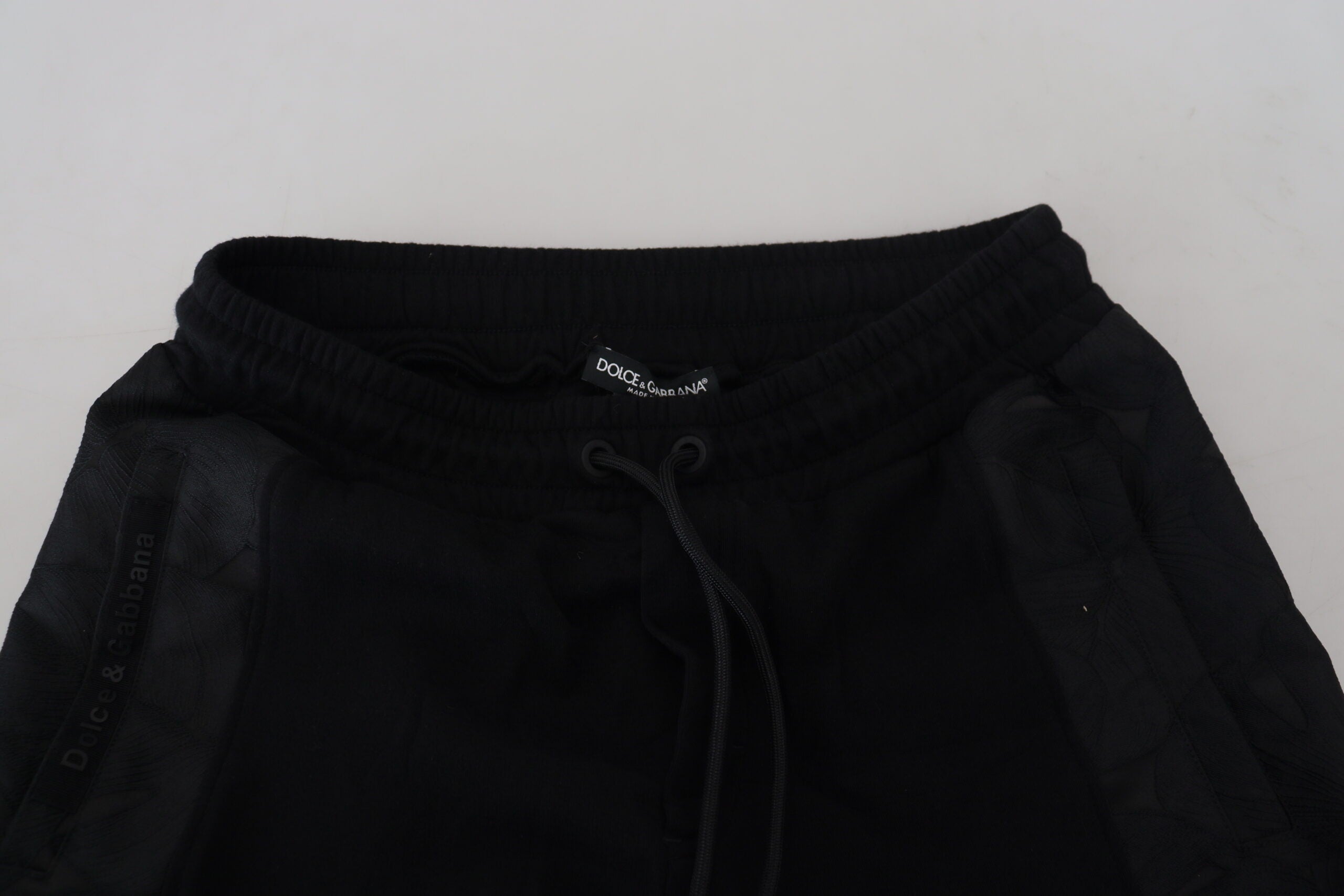 Dolce & Gabbana Black Polyester Skinny Jogger Men Pants -   -  Dolce & Gabbana.