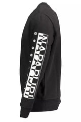 Napapijri Elevate Your Style with a Sleek Black Sweatshirt -   -  Napapijri.
