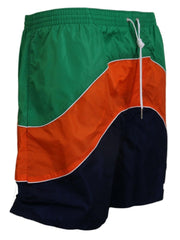 Dsquared² Multicolor Logo Print Men Beachwear Swimwear Short -   -  Dsquared².