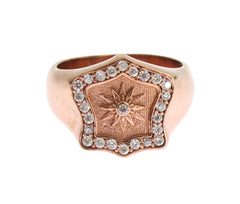 Nialaya Pink Gold 925 Silver Authentic Clear Ring -   -  Nialaya.