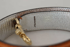 Dolce & Gabbana Orange Crystals Leather Bag Accessory Shoulder Strap -   -  Dolce & Gabbana.