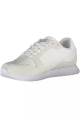 Tommy Hilfiger Eco-Conscious White Sneakers With Logo Accent -   -  Tommy Hilfiger.