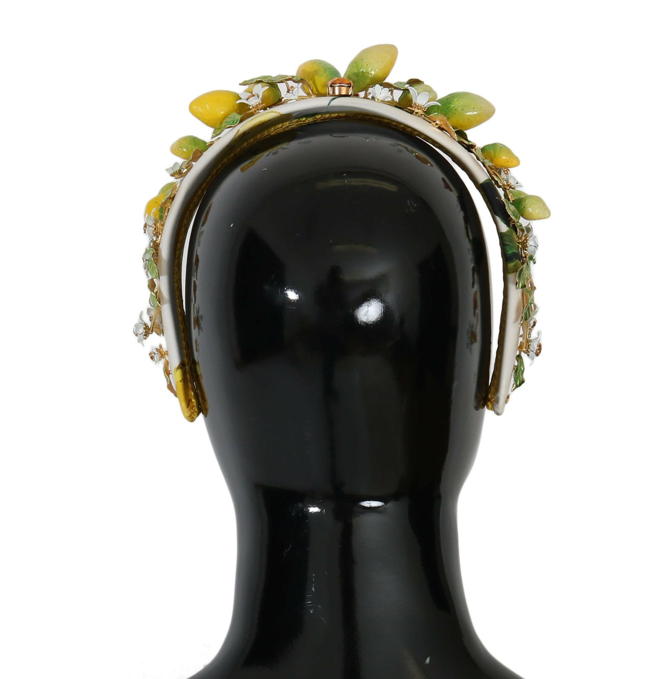 Dolce & Gabbana Yellow Lemons Sicily Crystal Diadem Tiara Headband -   -  Dolce & Gabbana.