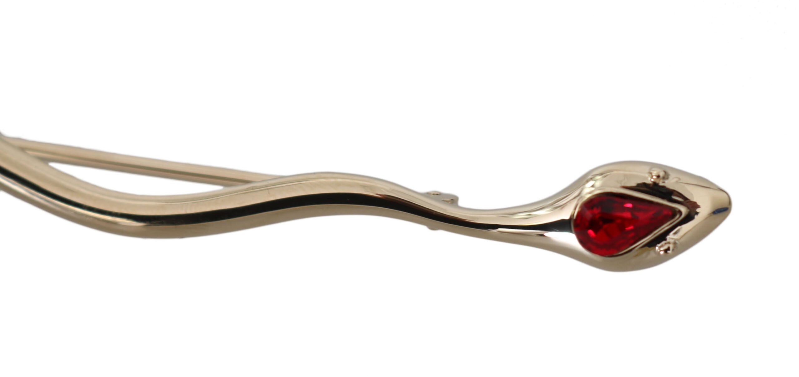 Dolce & Gabbana Silver Brass Crystal Spilla Serpente Brooch Pin -   -  Dolce & Gabbana.