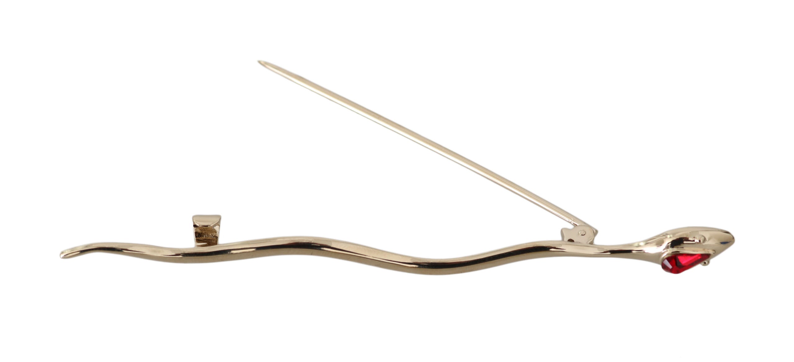 Dolce & Gabbana Silver Brass Crystal Spilla Serpente Brooch Pin -   -  Dolce & Gabbana.