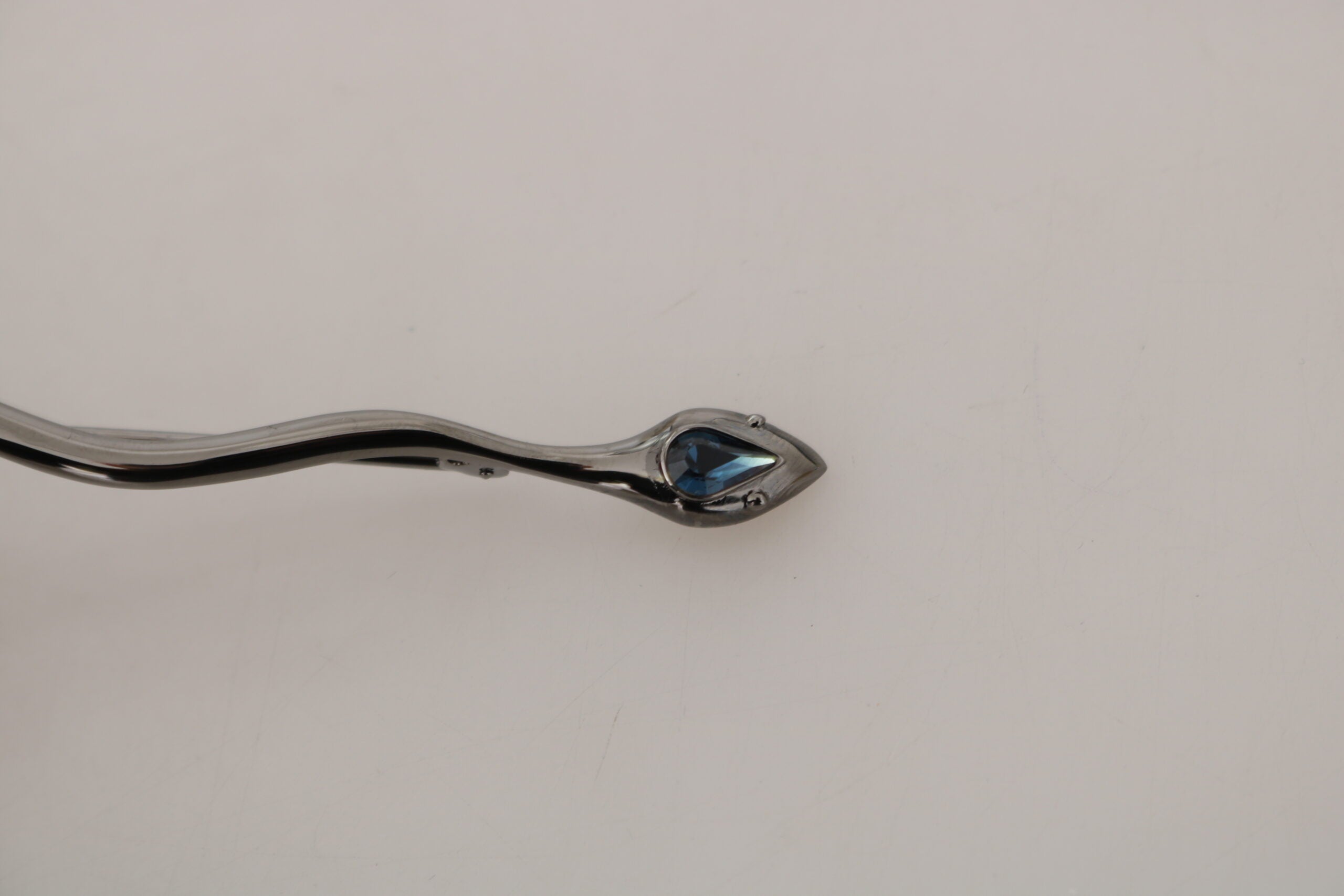 Dolce & Gabbana Silver Brass Crystal Spilla Serpente Brooch Pin -   -  Dolce & Gabbana.