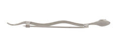 Dolce & Gabbana Silver Brass Crystal Spilla Serpente Mens Brooch Pin -   -  Dolce & Gabbana.