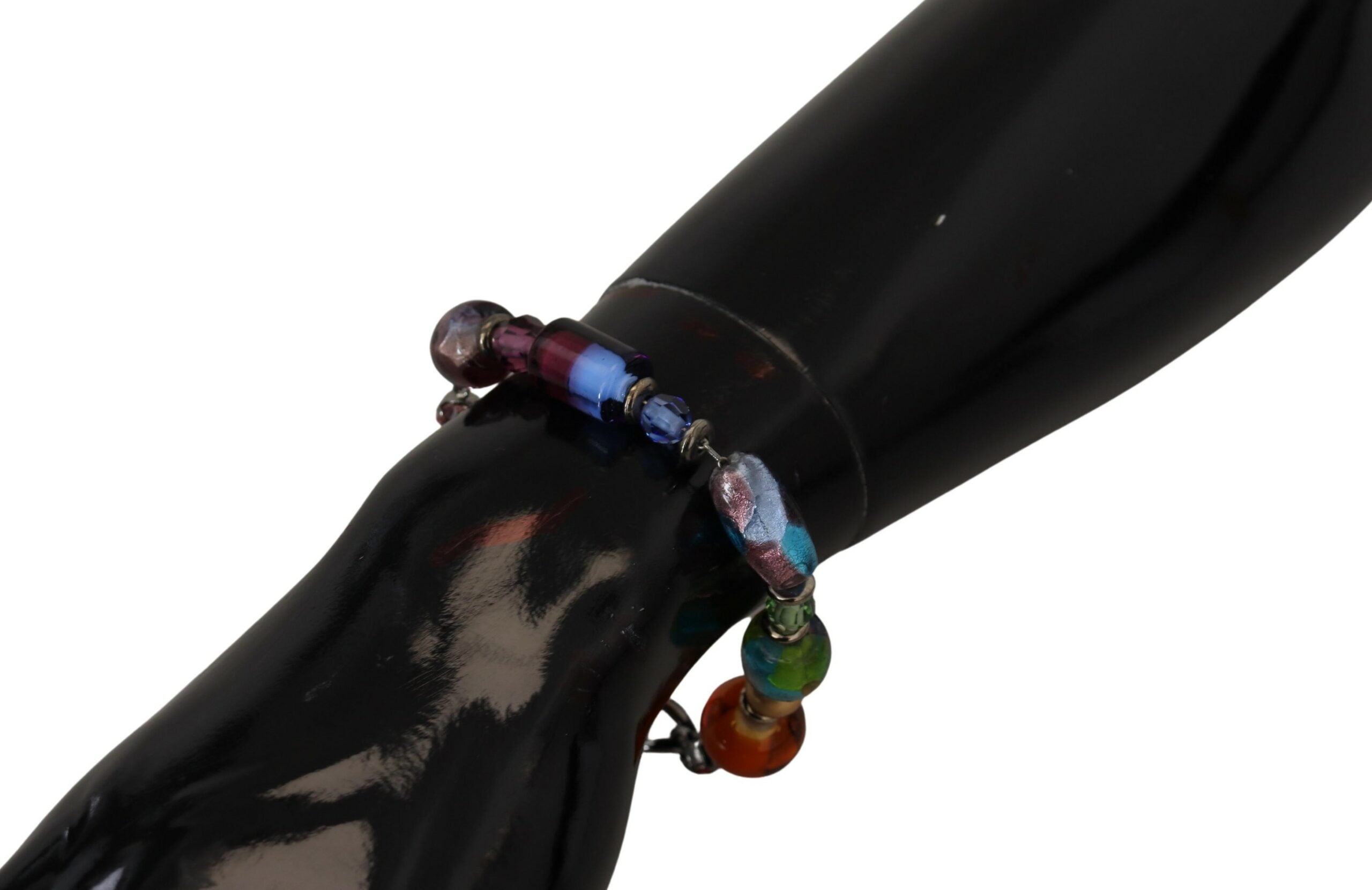 Dolce & Gabbana multicolor Silver Chain Brass Beaded Lobster Clasp Bracelet -   -  Dolce & Gabbana.