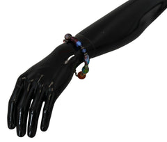 Dolce & Gabbana multicolor Silver Chain Brass Beaded Lobster Clasp Bracelet -   -  Dolce & Gabbana.