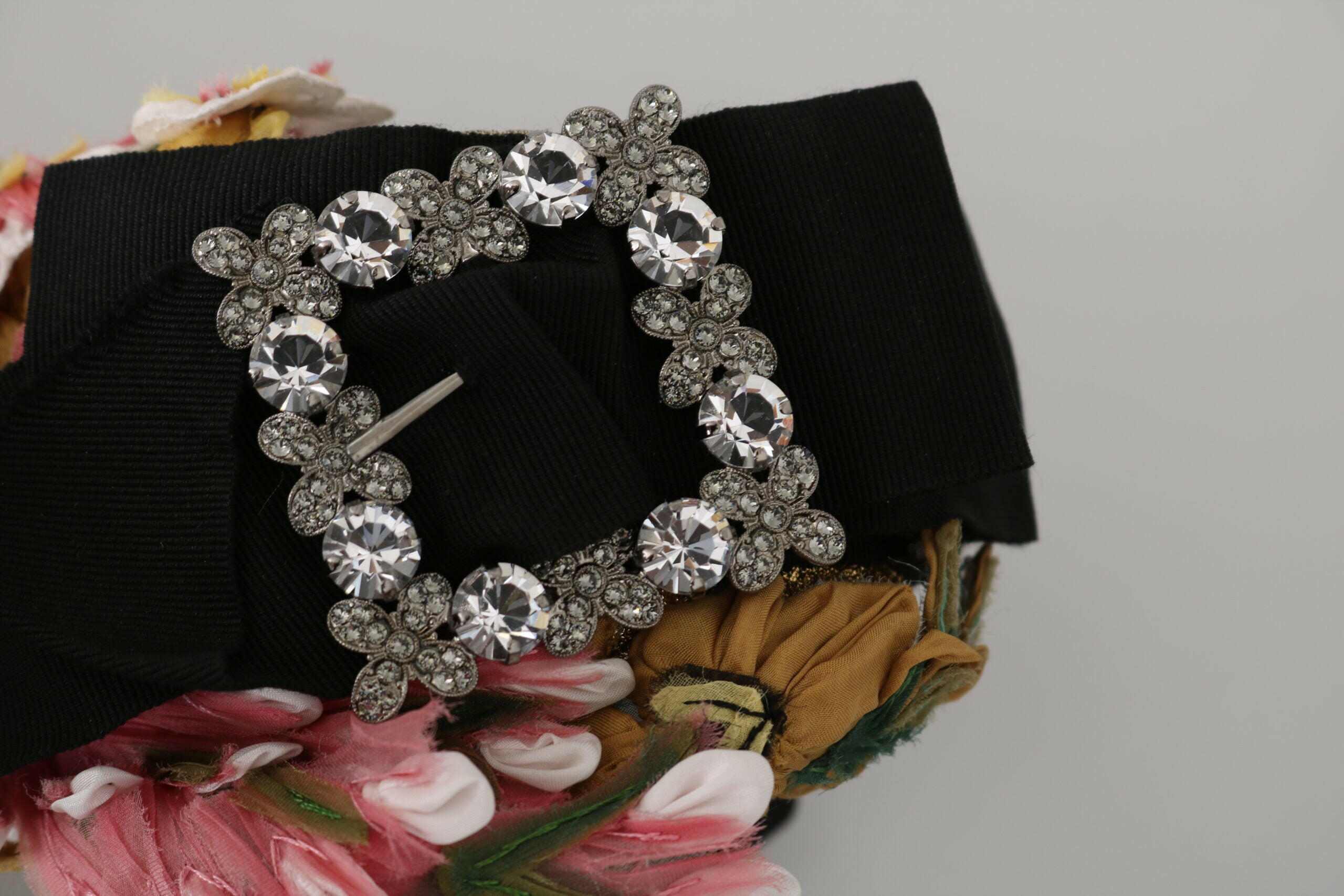 Dolce & Gabbana Multicolor Tiara Floral Crystal Bow Diadem Headband -   -  Dolce & Gabbana.