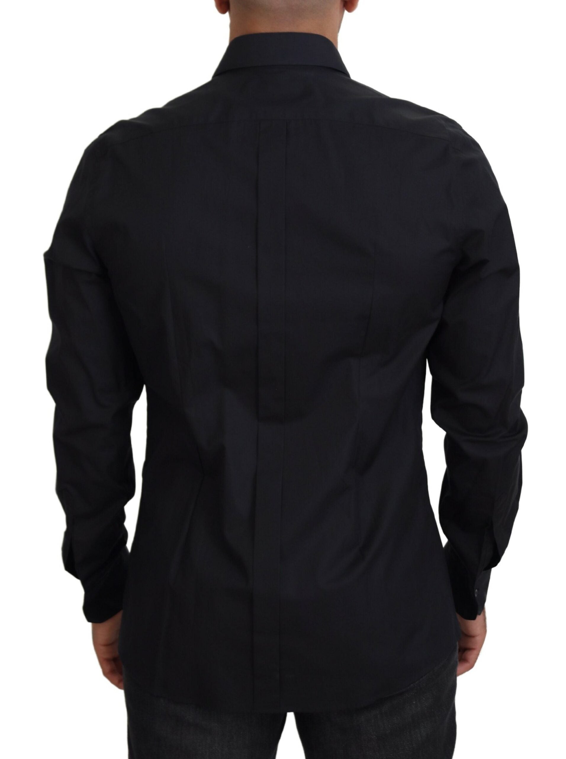 Dolce & Gabbana Black Roses Slim Fit Cotton Shirt -   -  Dolce & Gabbana.
