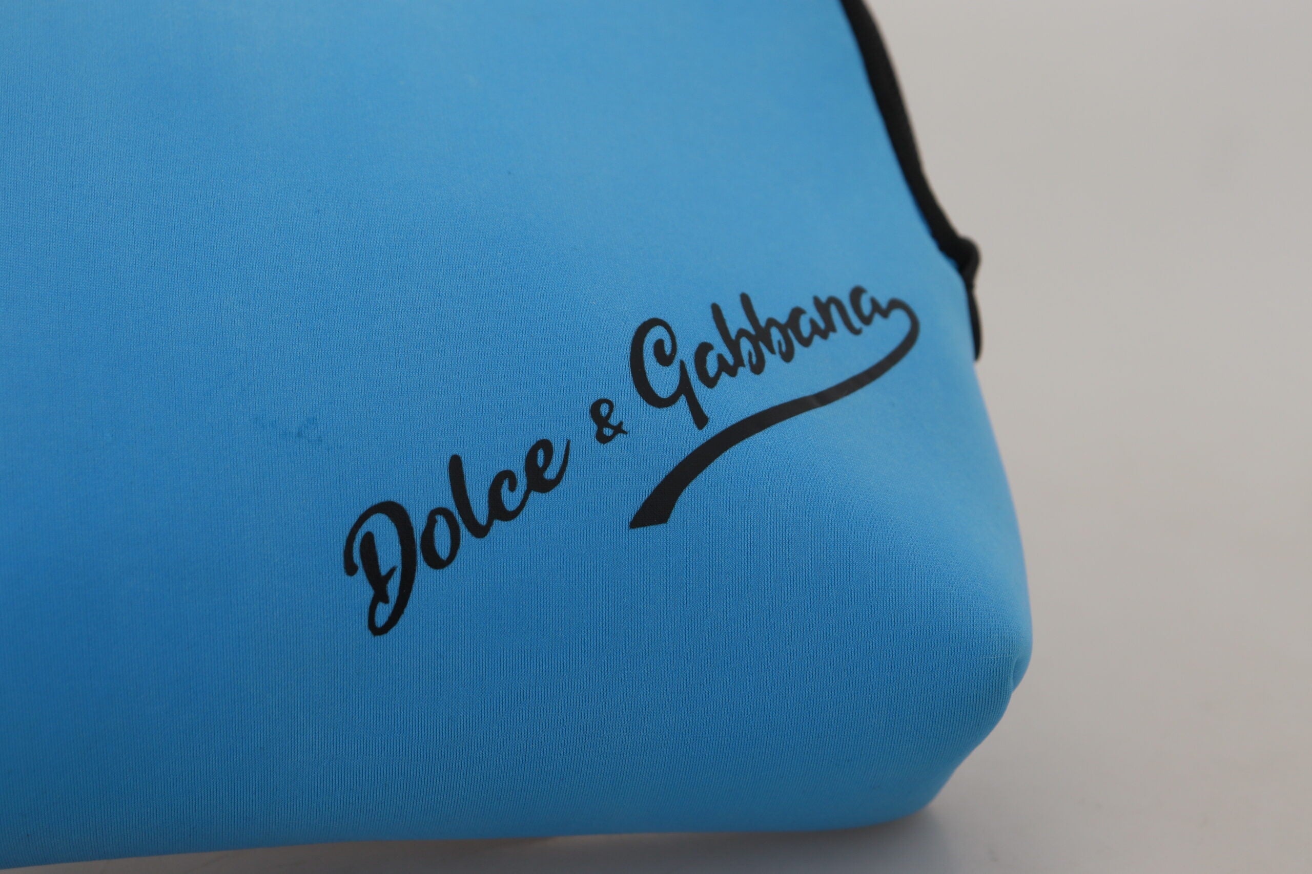 Dolce & Gabbana Blue Logo Print Hand Pouch Leopard Print Toiletry Bag -   -  Dolce & Gabbana.
