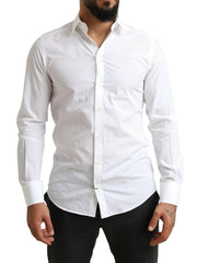 Dolce & Gabbana White MARTINI Cotton Dress Formal Shirt -   -  Dolce & Gabbana.