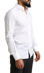 Dolce & Gabbana White MARTINI Cotton Dress Formal Shirt -   -  Dolce & Gabbana.