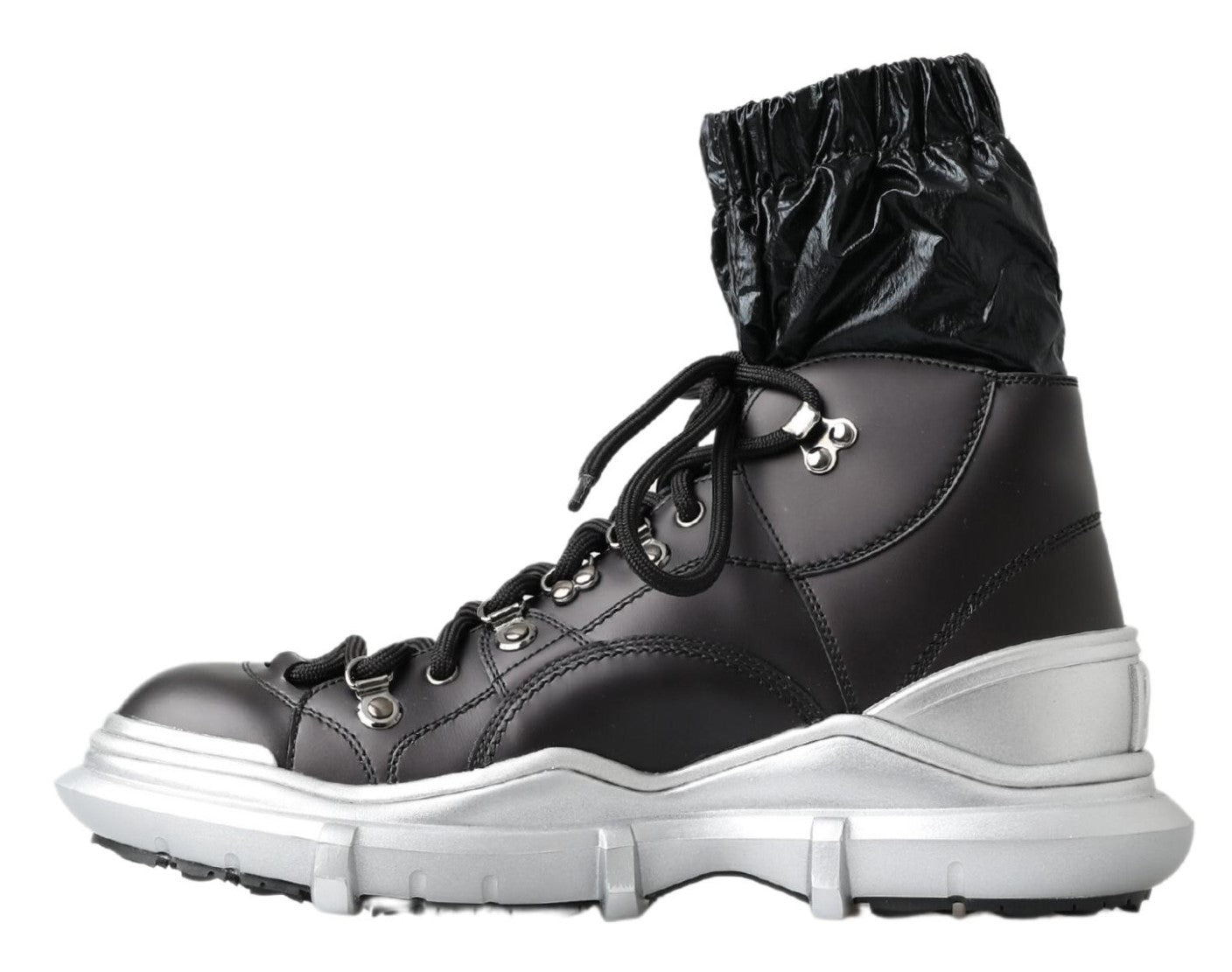 Dolce & Gabbana Black Nylon Galileo High Top Sneakers Shoes -   -  Dolce & Gabbana.