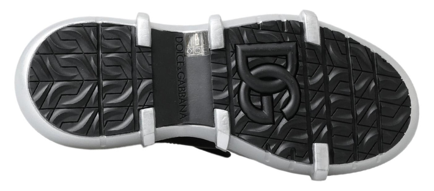 Dolce & Gabbana Black Nylon Galileo High Top Sneakers Shoes -   -  Dolce & Gabbana.