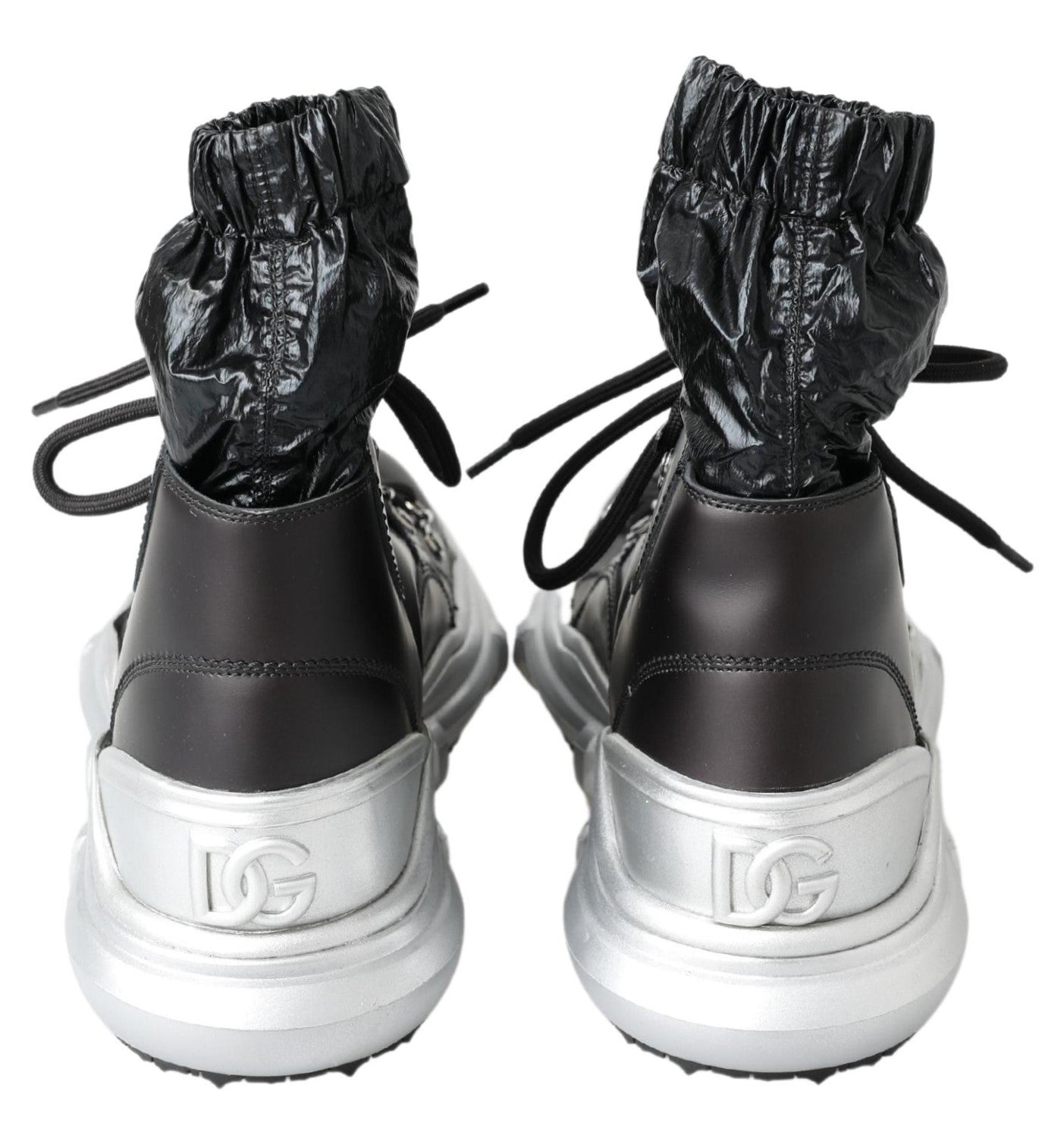 Dolce & Gabbana Black Nylon Galileo High Top Sneakers Shoes -   -  Dolce & Gabbana.