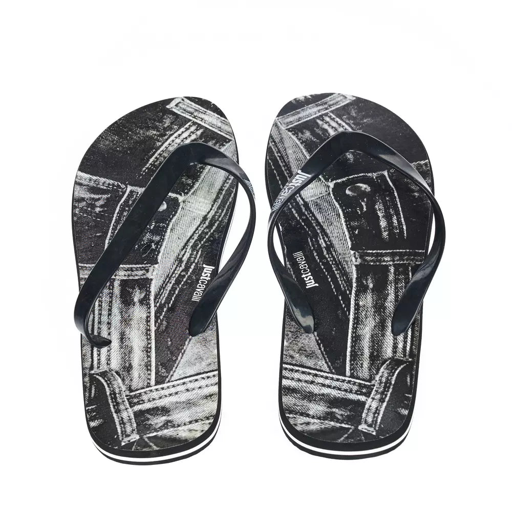 Just Cavalli "Black EVA Men's Sandal with Iconic Design Detail" -   -  Just Cavalli.