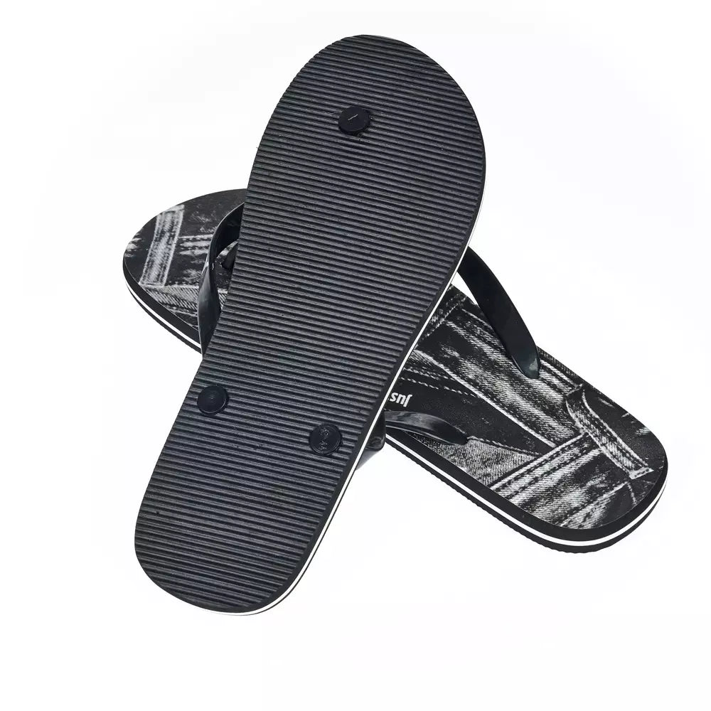 Just Cavalli "Black EVA Men's Sandal with Iconic Design Detail" -   -  Just Cavalli.