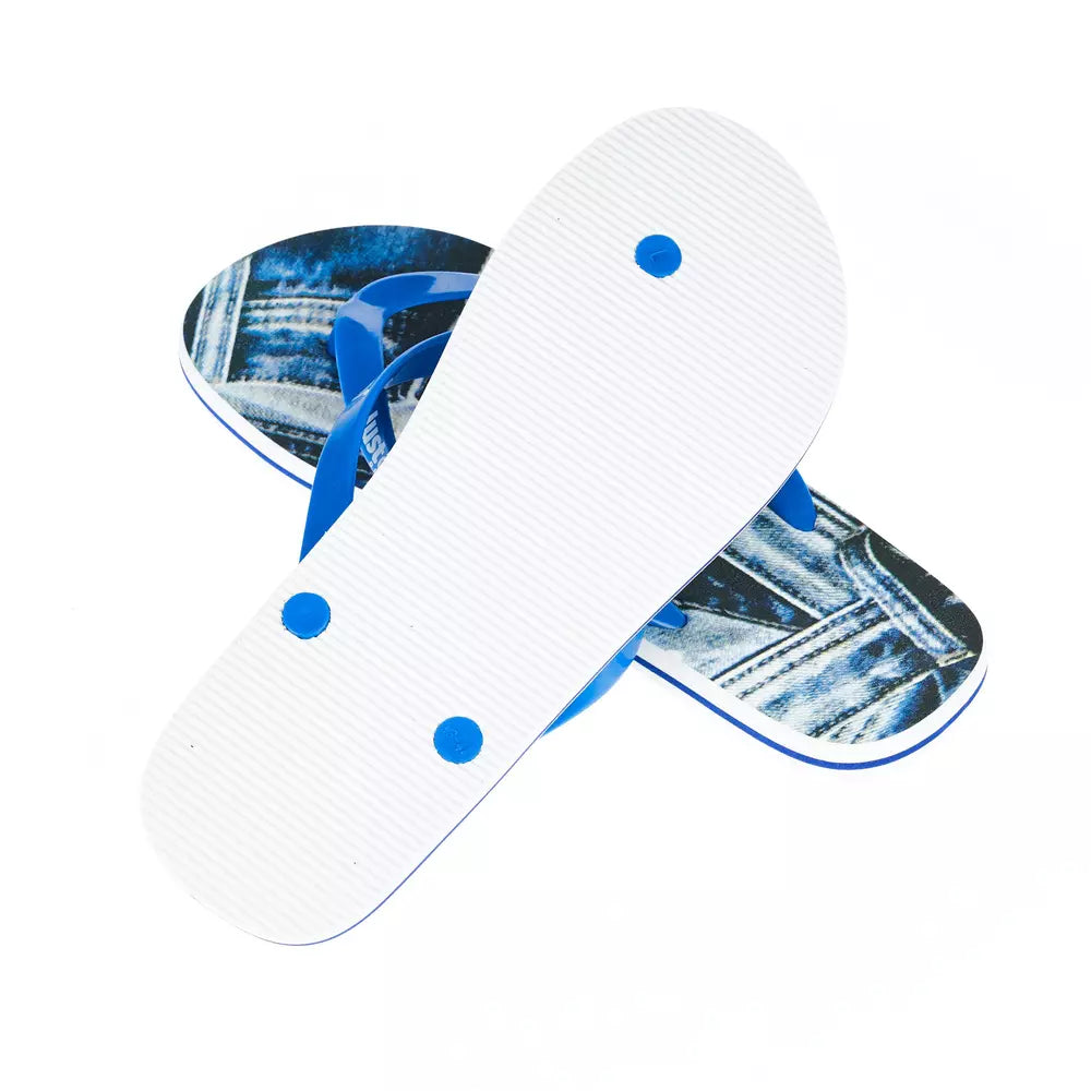 Just Cavalli Light Blue EVA Men Sandal -   -  Just Cavalli.
