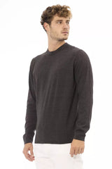 Alpha Studio Brown Cotton Men's Sweater -   -  Alpha Studio.