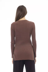 Alpha Studio Brown Viscose Women Sweater -   -  Alpha Studio.