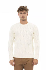 Alpha Studio Beige Wool Men Sweater -   -  Alpha Studio.