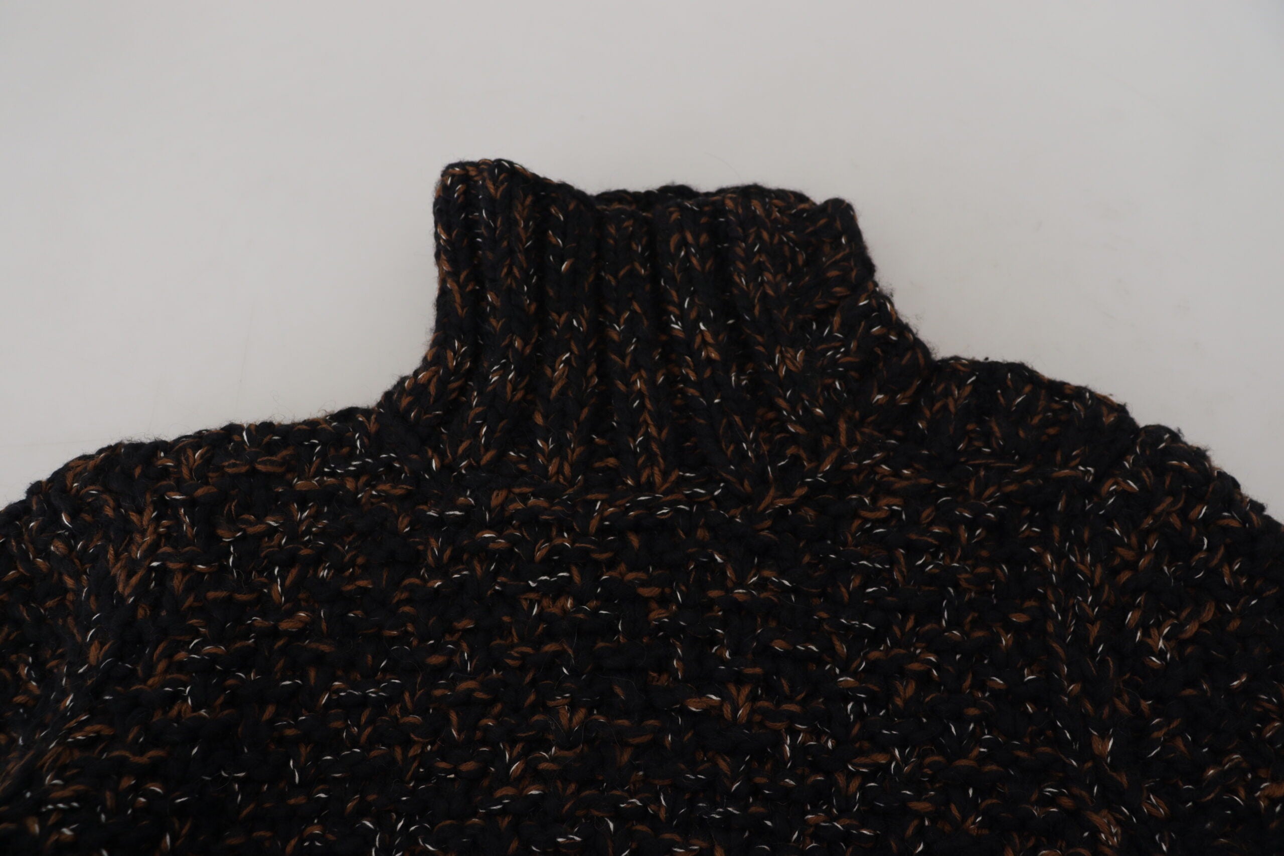 Dolce & Gabbana Brown Fatto A Mano Turtleneck Pullover Sweater -   -  Dolce & Gabbana.