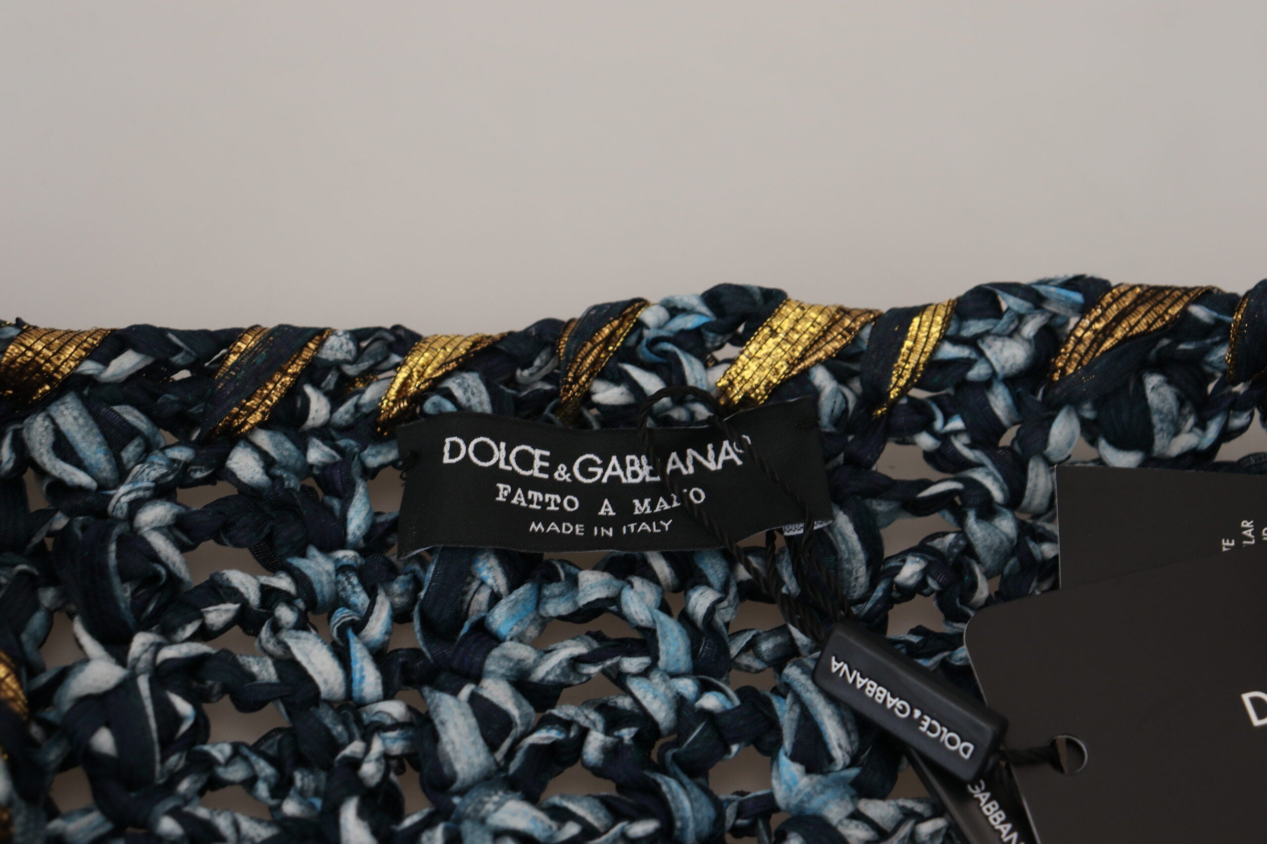 Dolce & Gabbana Blue Button Cardigan Fatto A Mano Sweater -   -  Dolce & Gabbana.