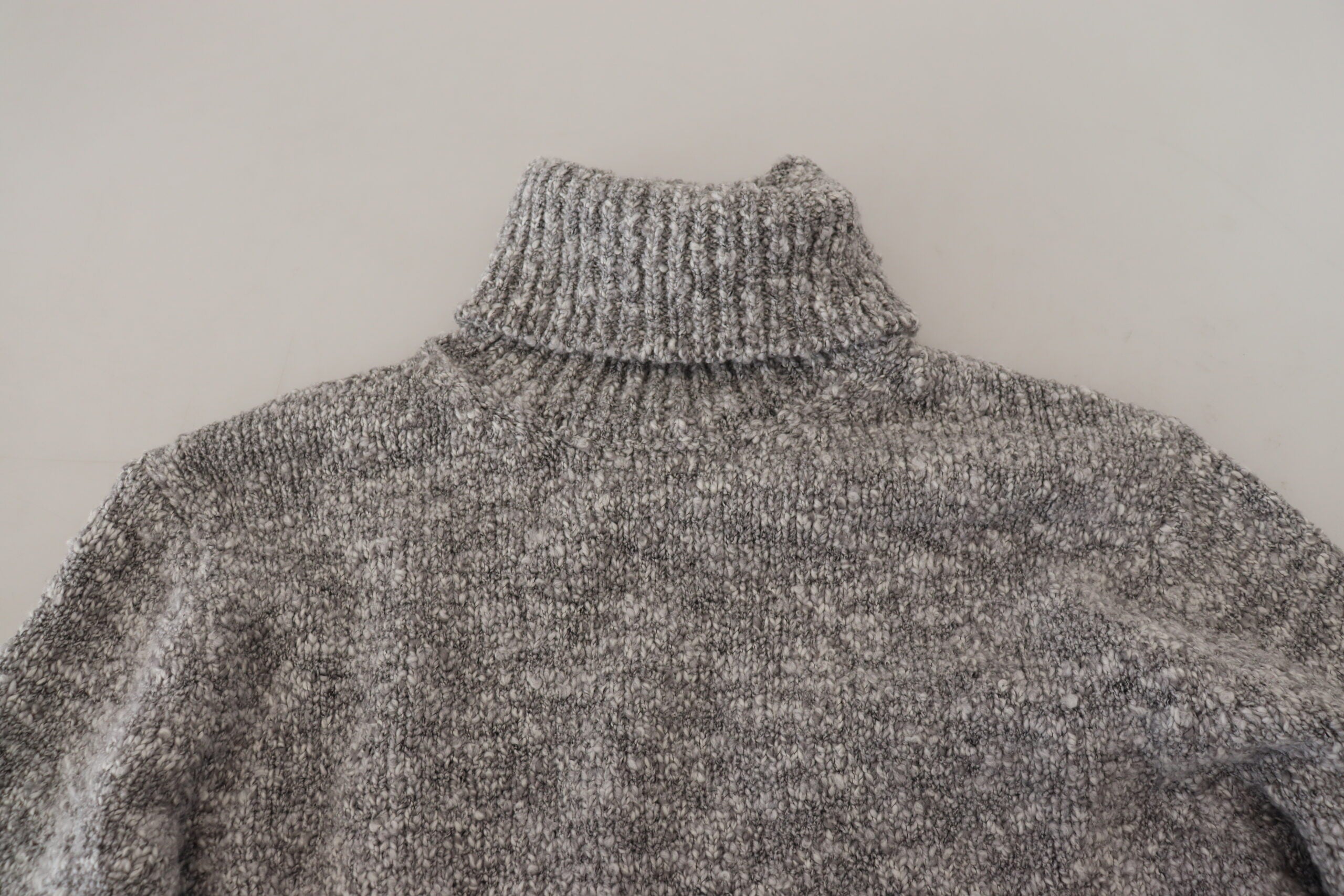 Dolce & Gabbana Gray Wool Knit Turtleneck Pullover Sweater -   -  Dolce & Gabbana.