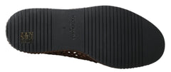 Dolce & Gabbana Brown Woven Leather Loafers Casual -   -  Dolce & Gabbana.