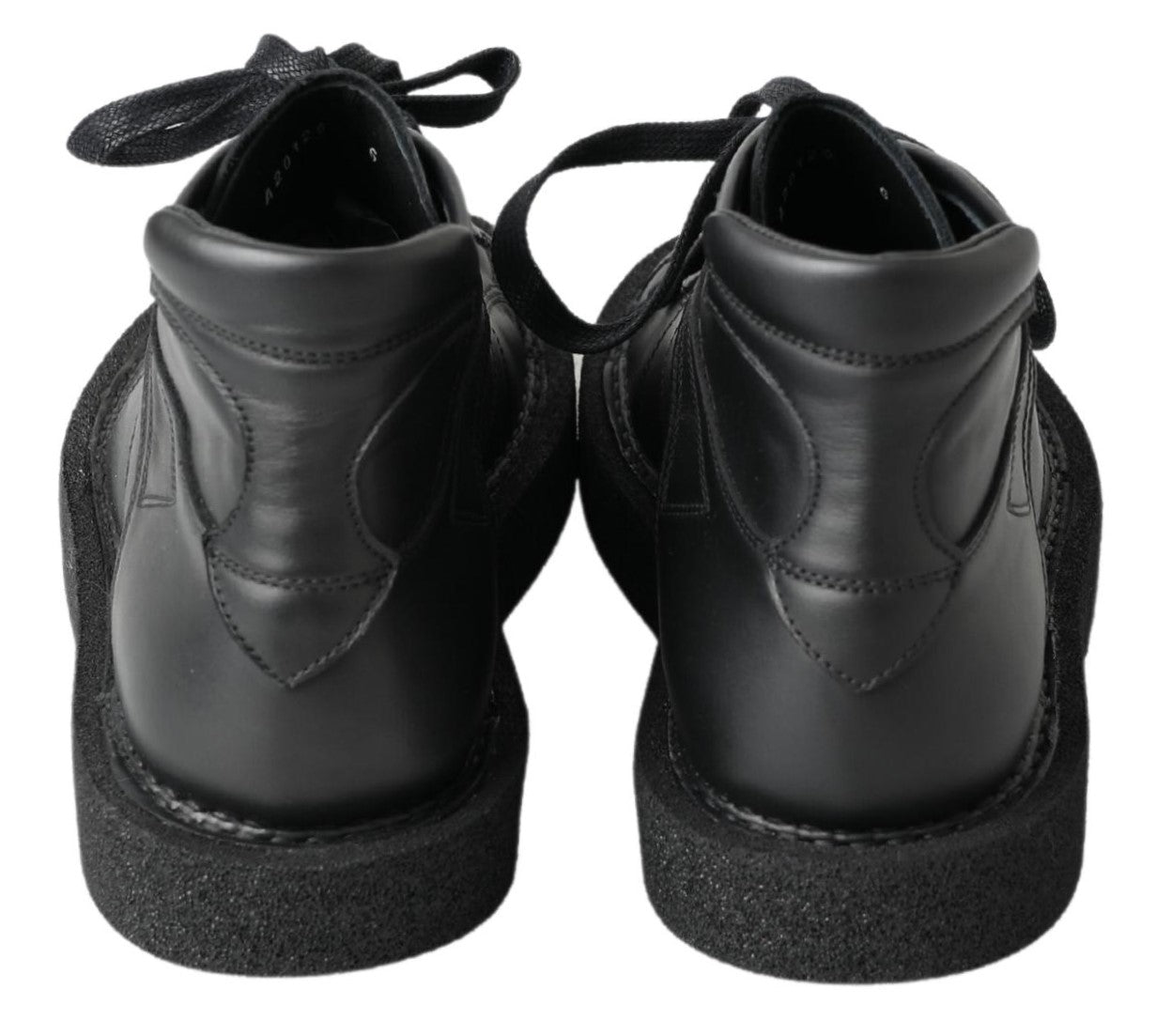 Dolce & Gabbana Black Leather Slip on Stretch Boots -   -  Dolce & Gabbana.