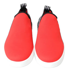 Dolce & Gabbana Red White Flat Sneakers Loafers Shoes -   -  Dolce & Gabbana.