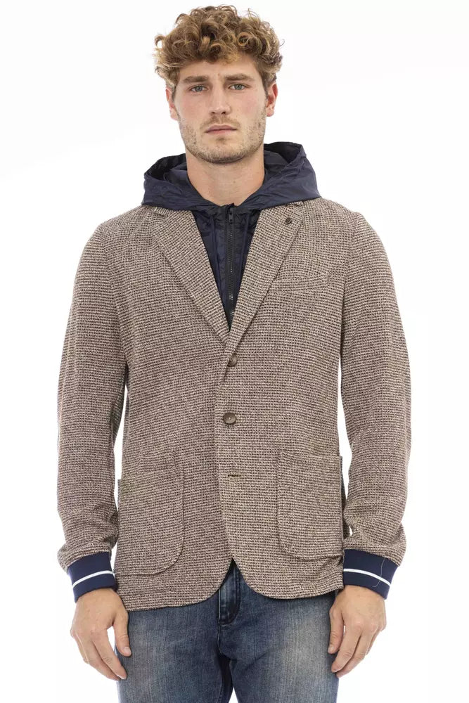 Distretto12 Chic Waterproof Hooded Fabric Jacket -   -  Distretto12.