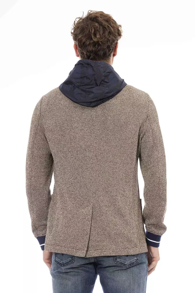 Distretto12 Chic Waterproof Hooded Fabric Jacket -   -  Distretto12.