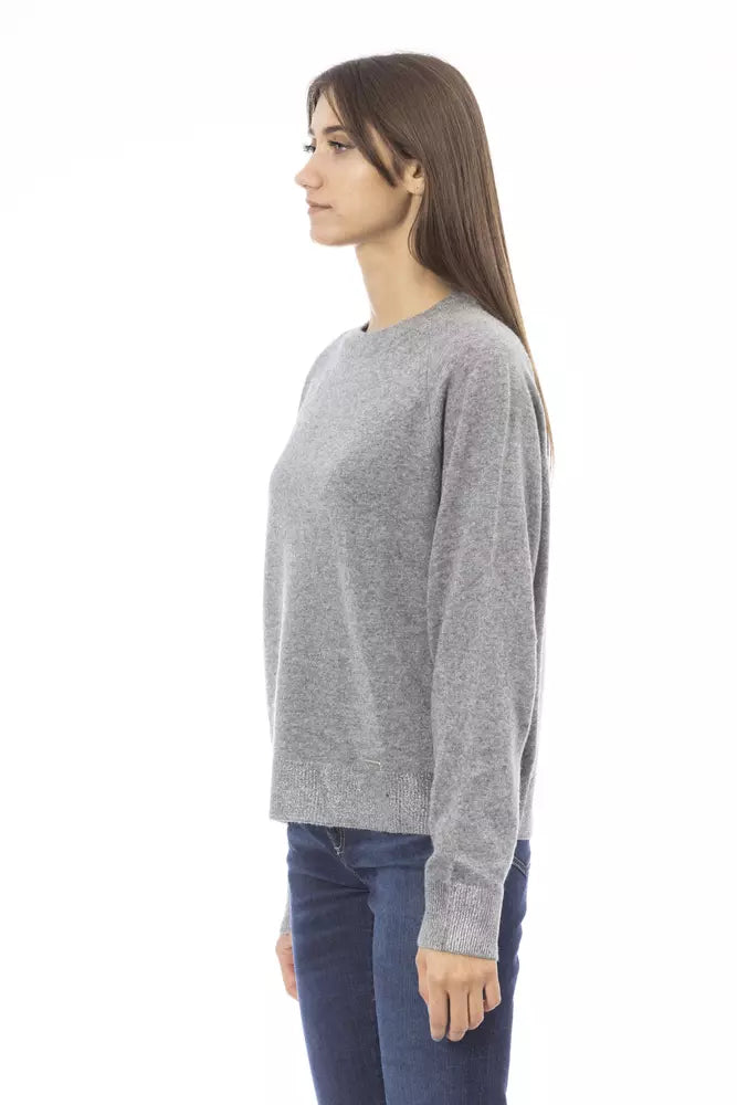 Baldinini Trend Gray Wool Women Sweater -   -  Baldinini Trend.