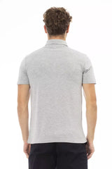 Baldinini Trend Gray Cotton Men Polo -   -  Baldinini Trend.