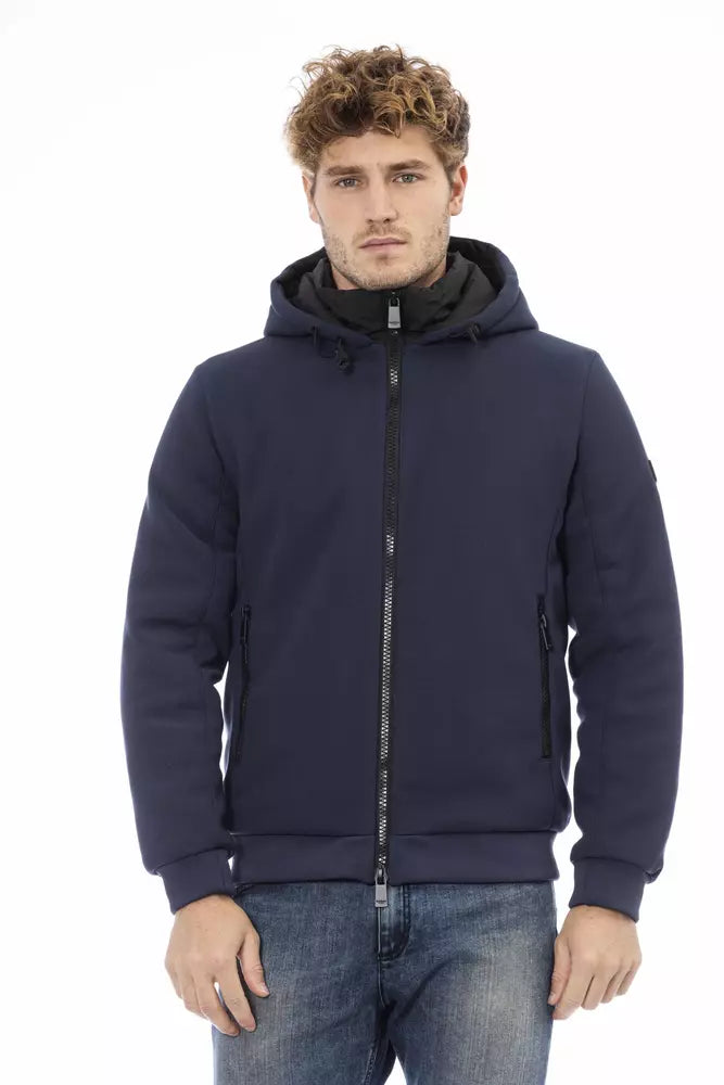 Baldinini Trend Blue Polyester Men Jacket -   -  Baldinini Trend.