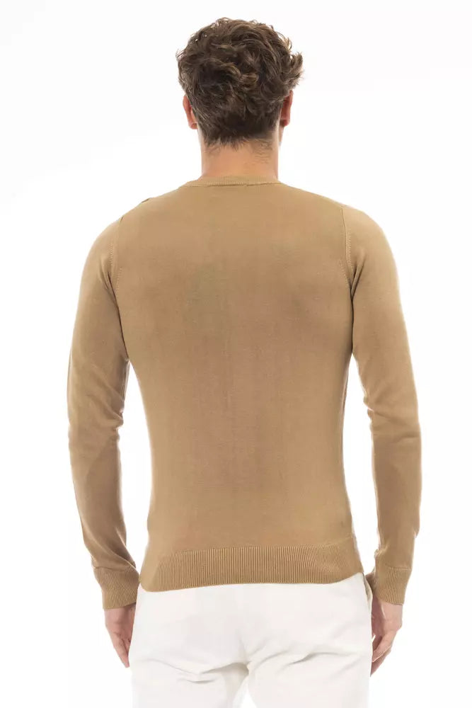 Baldinini Trend Beige Modal Men Sweater -   -  Baldinini Trend.
