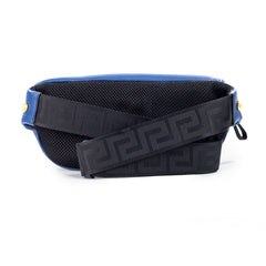 Versace Small Navy Calf Leather Medusa Pendant Fanny Waist Pack Belt Bag -  Luxury Belt Bag for Women -  Versace.
