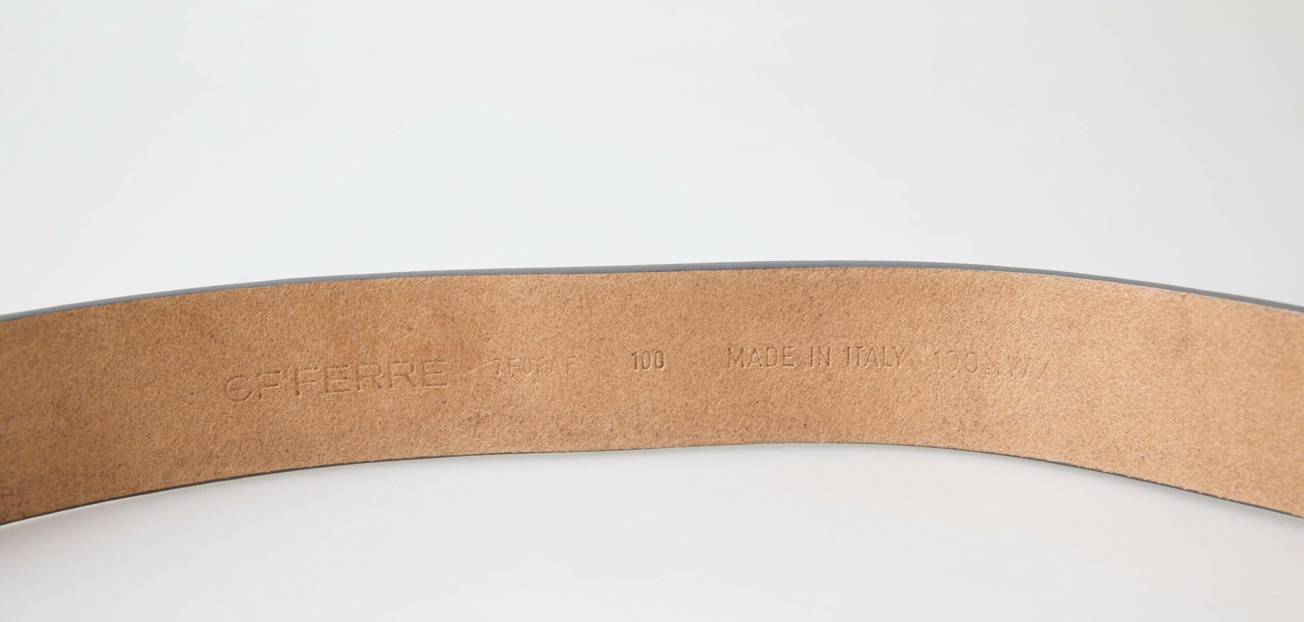 GF Ferre Brown Leather Fashion Logo Buckle Waist Belt -   -  GF Ferre.