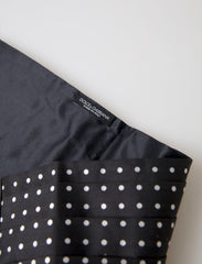 Dolce & Gabbana Black Silk Polka Waist Tuxedo Belt Cummerbund -  Men´s Cummerbund -  Dolce & Gabbana.