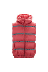 Elegant Red Versace Logo Vest with Detachable Hood -  Vests for Men Suits -  Versace.