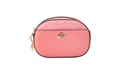 Michael Kors Jet Set Glam Tea Rose Leather Oval Crossbody Handbag Purse -   -  Michael Kors.
